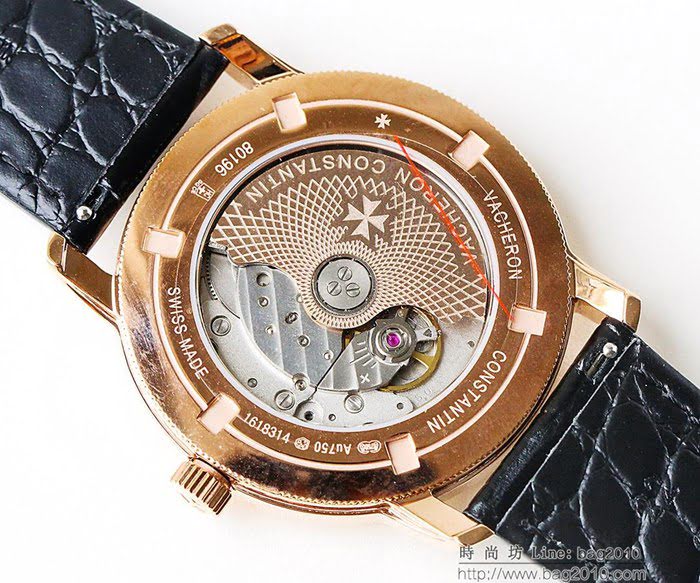江詩丹頓 Vacheron Constantin LS精品 2018新款 進口9015機芯 小牛皮原裝蝴蝶扣 超強防水 高檔男士腕表  wssb3632